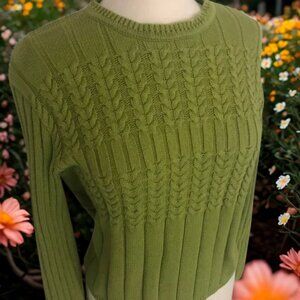 Talbots Green Sweater